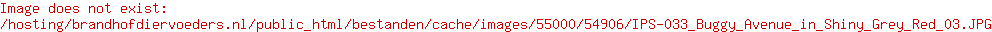 Innopet buggy Avenue shiny grey/red