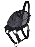 QHP halster-vliegenkap combi zwart