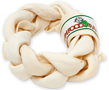 Farm Food Rawhide Dental gevlochten ring M