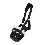 QHP Graasmasker met Bont Zwart