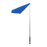 QHP Trainingsstok met Vlag Blauw 110 cm
