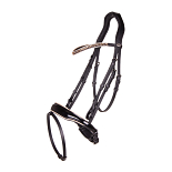 QHP Hoofdstel Orlando Zwart/Beige