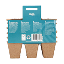 Sogo Biologische Turfpotjes 4 x 4 cm 6 strips