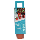 Sogo Plastic Potje Terracotta Kleur 6 cm