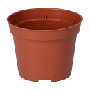 Sogo Plastic Potje Terracotta Kleur 6 cm