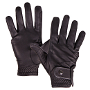 QHP Handschoen Leather Pro Zwart
