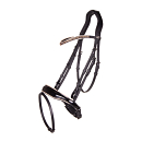 QHP Hoofdstel Orlando Zwart/Beige