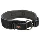 TRIXIE Halsband Premium Extra Breed Zwart/Grafiet