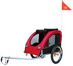 TRIXIE hondenfietskar zwart/rood