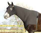 QHP lycra halsbeschermer zwart