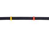 QHP Teugel gekleurde stops Zwart