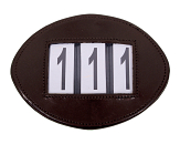 QHP Nummerhouder Modeste Oval Bruin