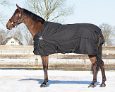 QHP Deken Combo Set Turnout - Onderdeken - Hals Zwart/Twist