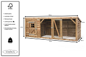 Voldux Kippen- of konijnenhok Brit XL