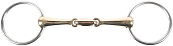 Harry's Horse dubbelgebroken watertrens gold brass o-link 20 mm  