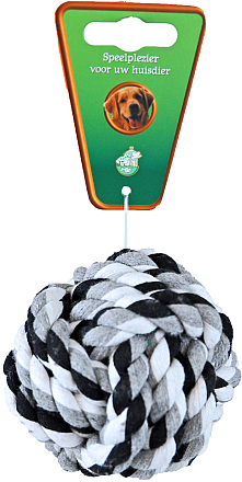 Touwbal Zwart/wit