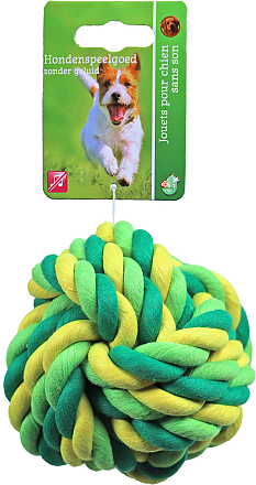 Touwbal Groen/geel