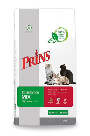 Prins kattenvoer Fit Selection Mix 10 kg