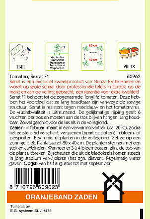 Tomaten Serrat F1 Hybride