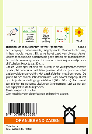 Tropaeolum Juwel Dubbele Gemengd