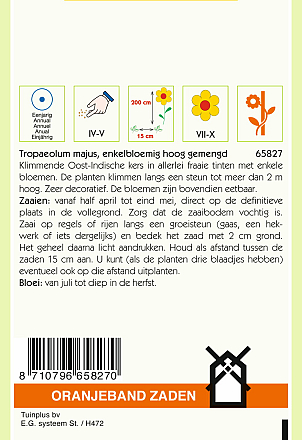 Tropaeolum Majus Enkele Gemengd