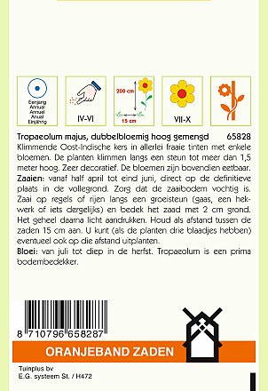 Tropaeolum Majus Dubbele Gemengd