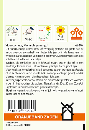 Viola Cornuta Gemengd