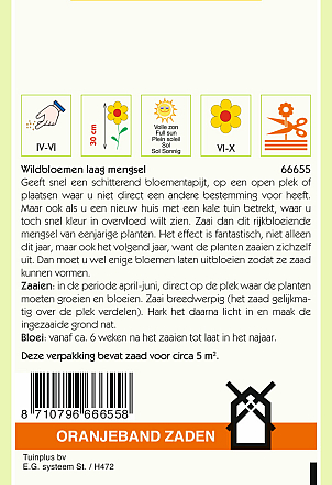 Wildbloemenmengsel Laag 1 Jarig