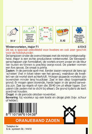 Winterwortelen Elegance Major F1 Hybride