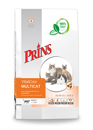 Prins kattenvoer VitalCare Multicat <br>10 kg