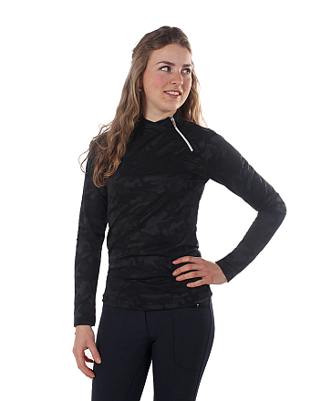 QHP Trainingsshirt Sena Dames Zwart