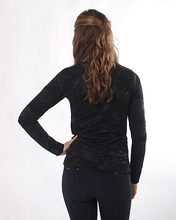 QHP Trainingsshirt Sena Dames Zwart