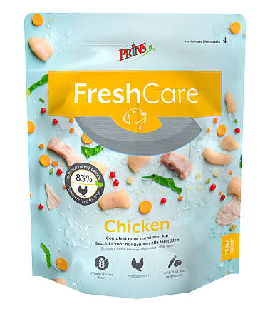 Prins hondenvoer FreshCare Schijven chicken 750 gr