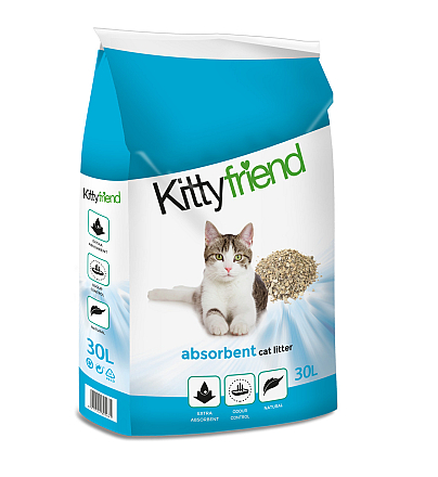 Kitty Friend kattenbakvulling Absorbent 30 ltr