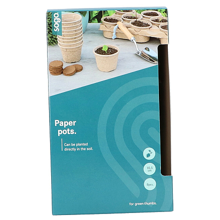 Sogo Paperpot 10,5 cm 8 st