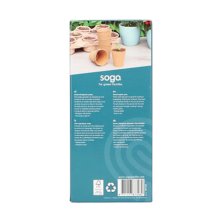 Sogo Biologische Turfpotjes 8 cm Rond 10 st