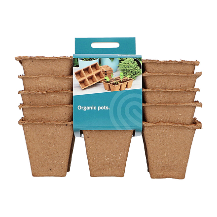 Sogo Biologische Turfpotjes 6 x 6 cm 5 strips