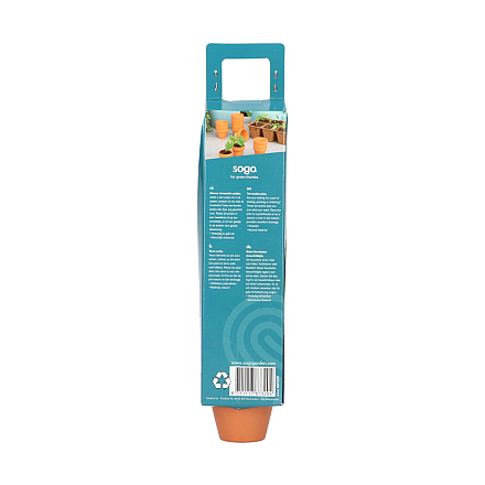 Sogo Stenen Terracotta Potjes 4/5 cm 12 st