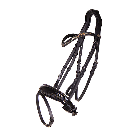 QHP Hoofdstel Orlando Zwart/Groen