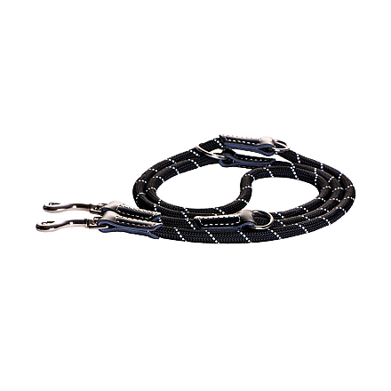 Rogz Hondenlijn Multi Rope Zwart L