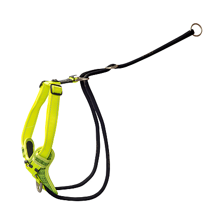 Rogz Hondentuig Utility Stop Pull Geel