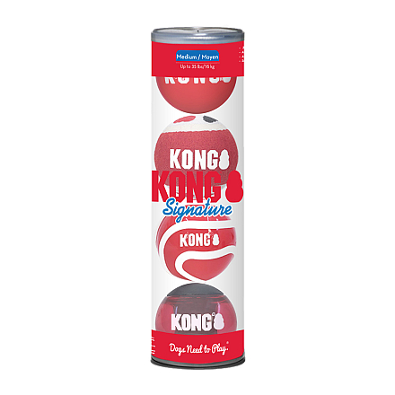 Kong Signature Balls Assorti M 4 st