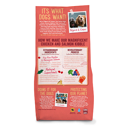 Edgard & Cooper hondenvoer Senior kip en zalm 12 kg