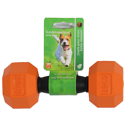 Hondenspeelgoed Halter Oranje/Zwart<br> 18 cm