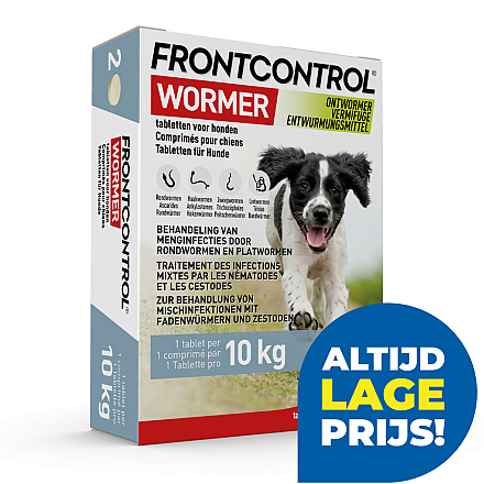 Frontcontrol Wormer<br> 2 tabl