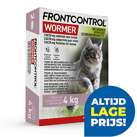 Frontcontrol Wormer Kat 2 tabl