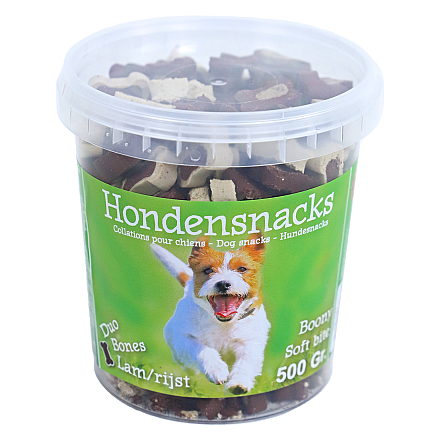 Boony Semi Moist Duo Bones Lam/Rijst 500 gr