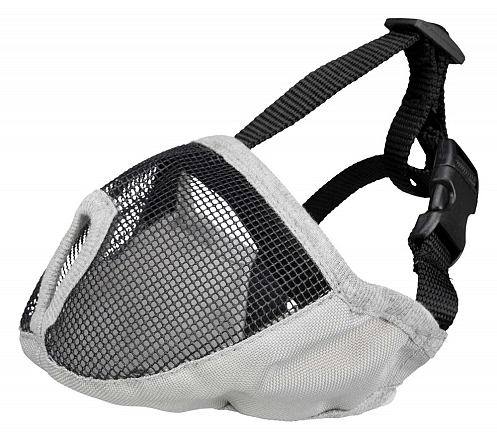 TRIXIE Muilkorf voor rassen met platte neus grijs