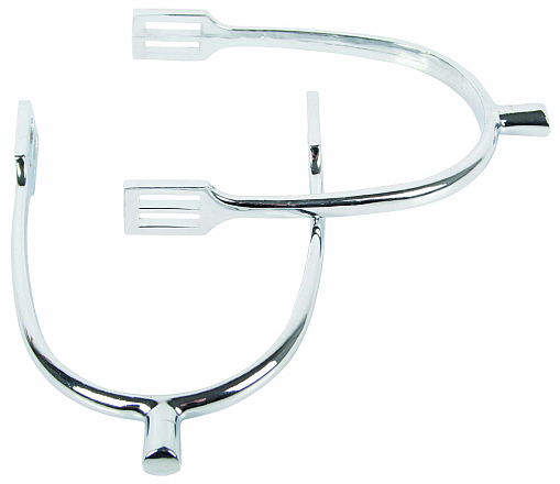Harry's Horse Sporen staaf verchroomd + riem H30