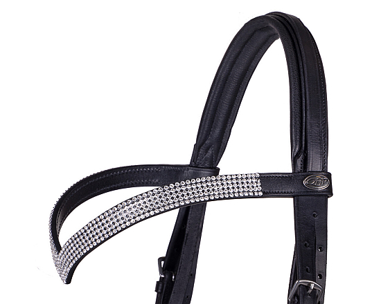 QHP Hoofdstel Draft Horse Elegance Zwart XXL